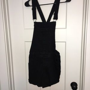 Black Short Overalls